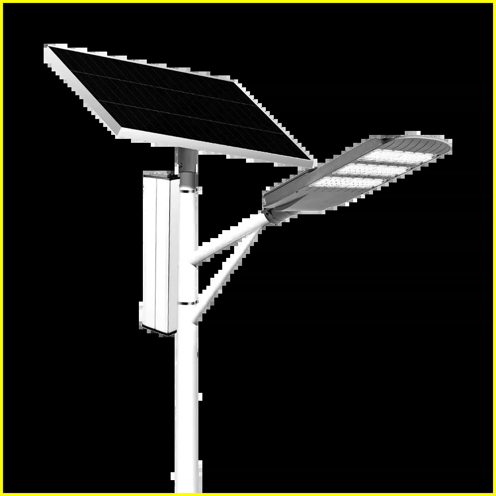 Lushun solar street light with pole and battery