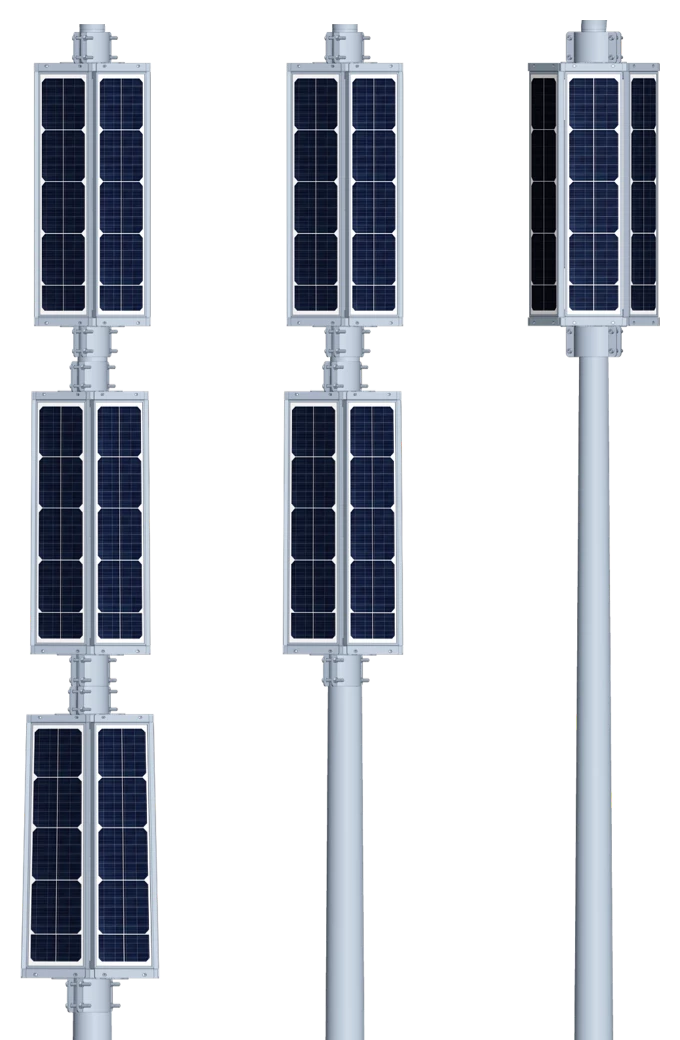 Luzhou yüksek direkli güneş enerjili sokak lambası Luzhou yüksek direkli güneş enerjili sokak lambası