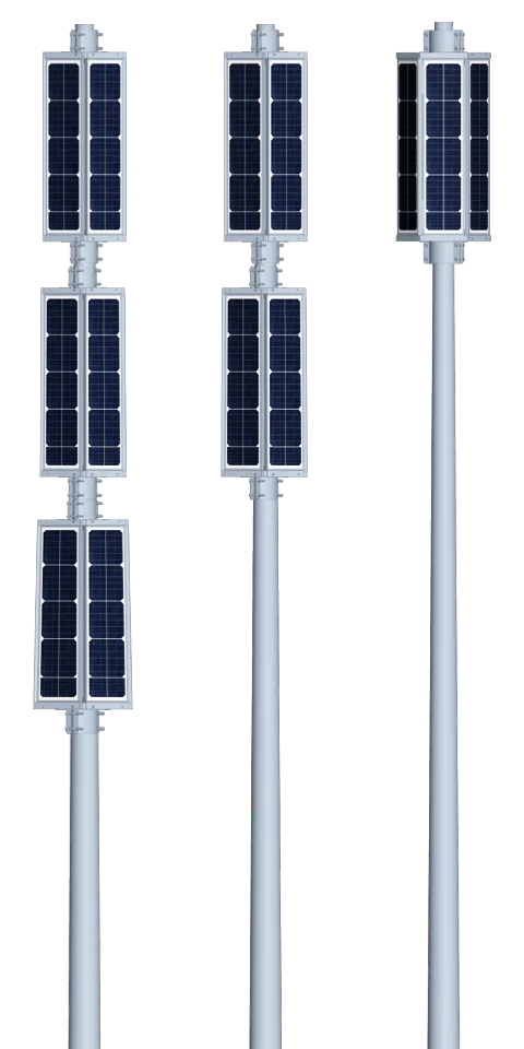 Luzhou güneş enerjili sokak lambaları