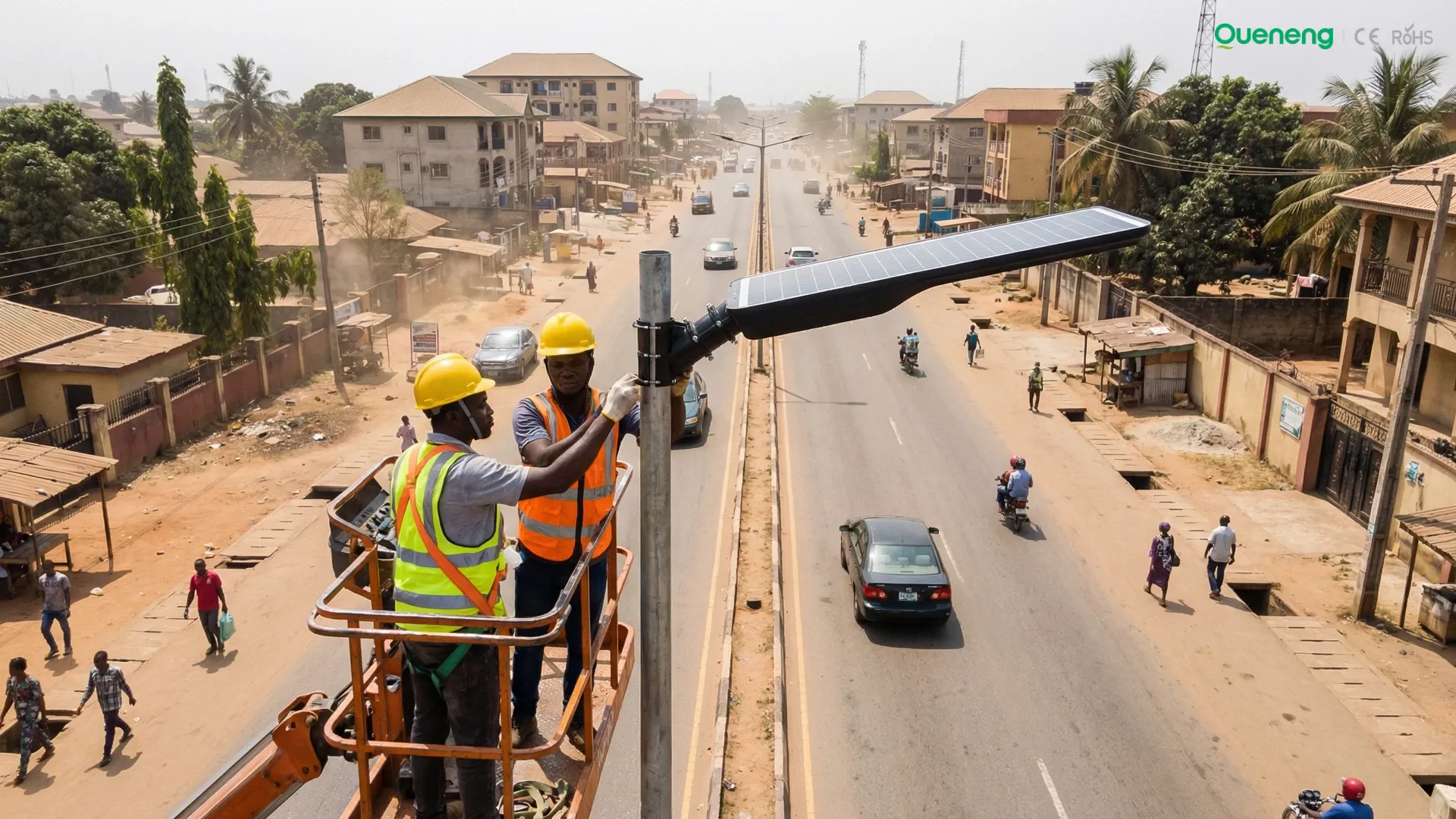municipal solar street light installation project structure in Nigeria municipal solar street light installation project structure in Nigeria