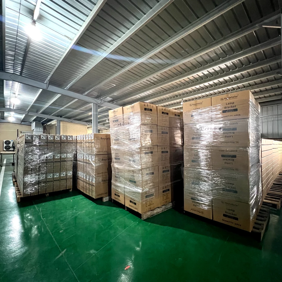Solar street light loading container for Middle East project