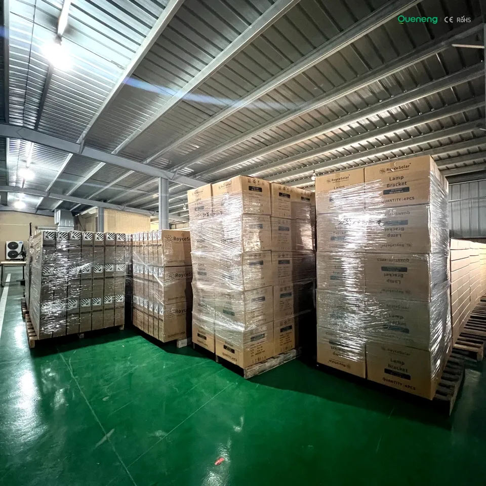 Solar street light loading container for Middle East project Solar street light loading container for Middle East project