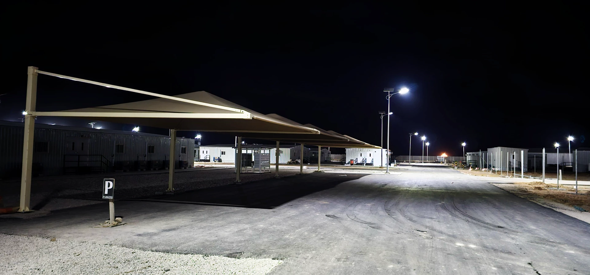 Solar street light project for Saudi industrial park roads