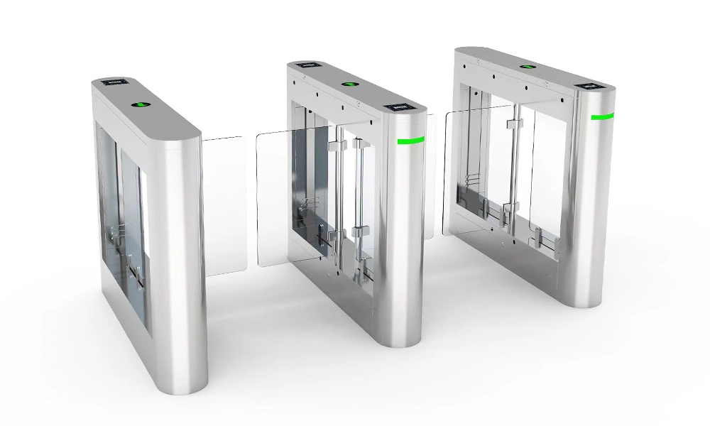 Minimalism swing flap turnstile