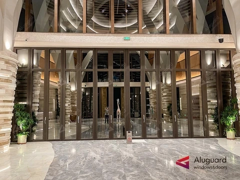 Our Aluminum Folding Doors Enhance Hotel Entrances - Aluguard