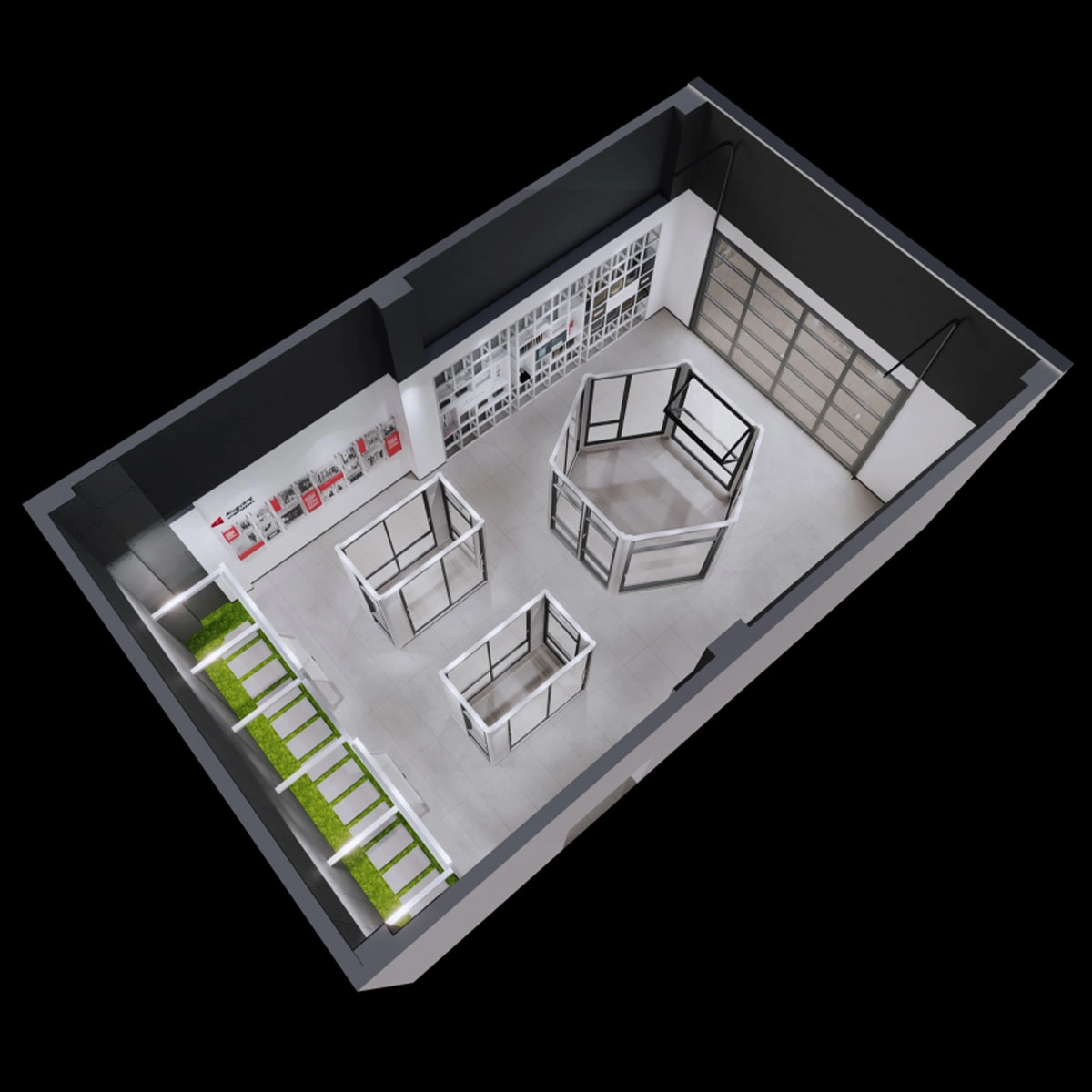 Aluminum window and door showroom display solutions for dealers - Aluguard