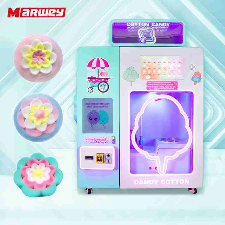 24-Hour-Self-Service-with-Automated-Cotton-Candy-Machine - MARWEY 24-Hour Self-Service with Automated Cotton Candy Machine - MARWEY