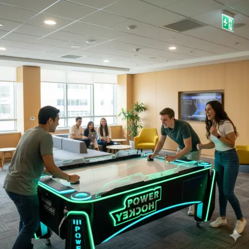 air hockey table for corporate breakroom - MARWEY