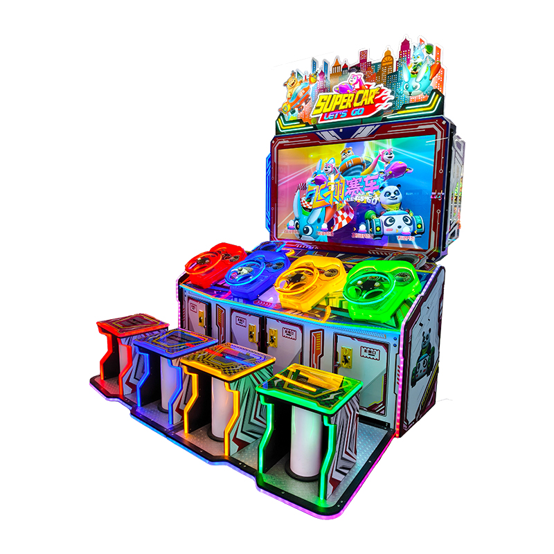 Marwey 4 Person Racing Ticket Redemption Arcade Machine