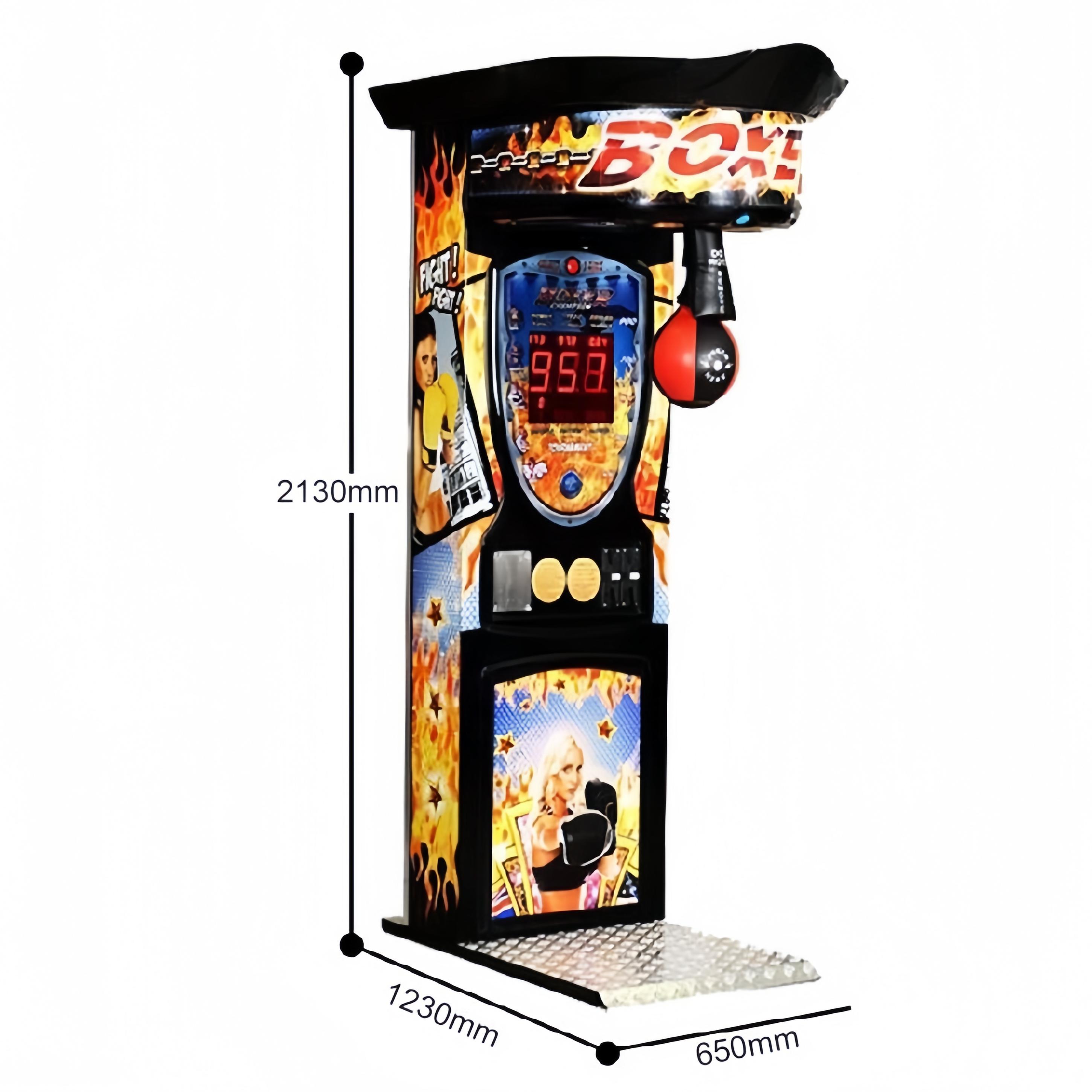 Boxing Machine Coin Operated Sport Arcade Big King Kick Boxing
