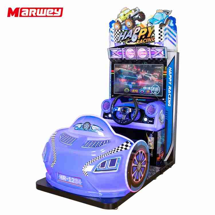 Car Racing Game Machine Simulator Coin Operated Blue Car Driving Simulator Arcade