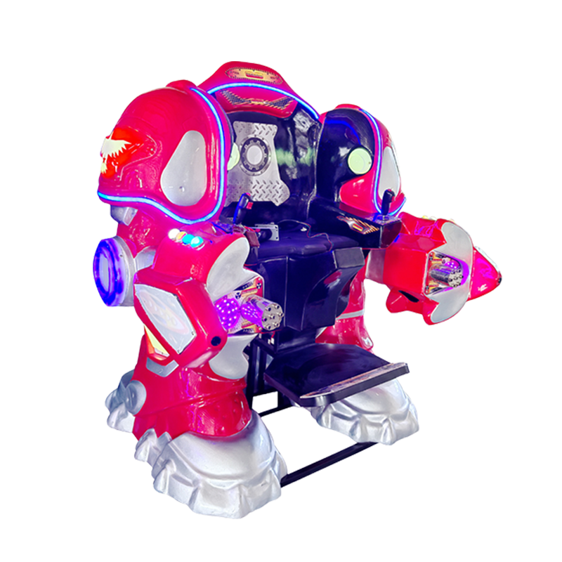 children shopping mall walking robot ride