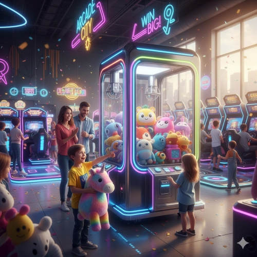 claw machine venue fec arcade - MARWEY