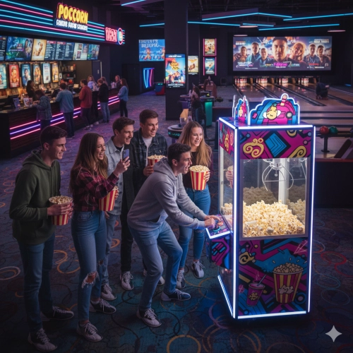 claw machine venue Movie Theaters & Bowling Alleys - MARWEY