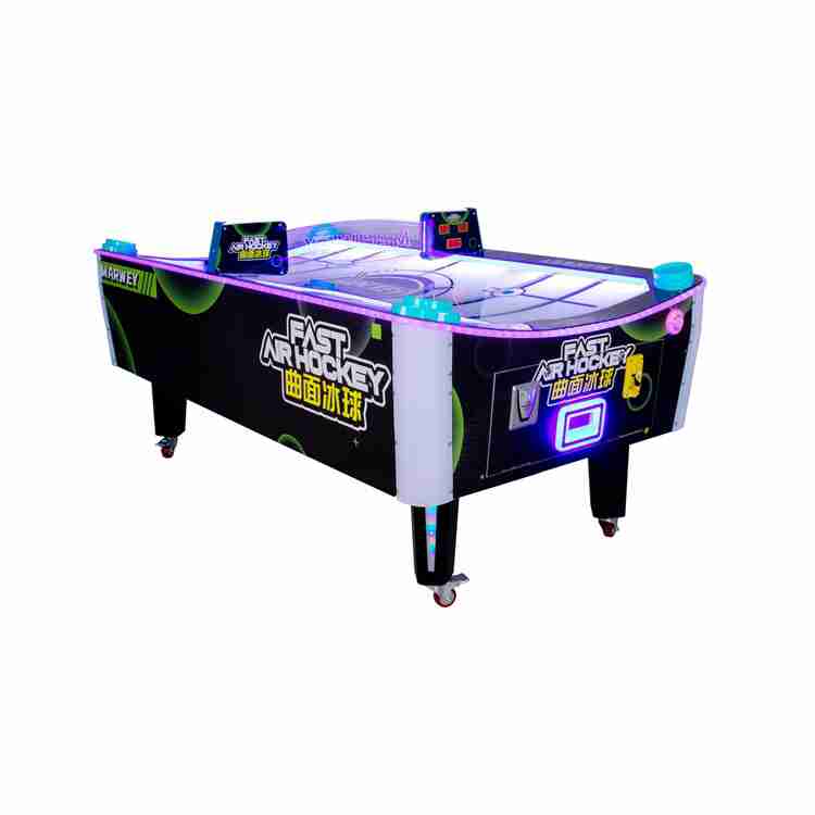 Coin Operated Air Hockey Professional Sports Arcade Curvy Air Hockey Machine