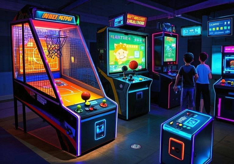 Daring-Trends:-Basketball-Game-Arcade-Machine-Shapes-Future-Fun. - MARWEY Daring Trends: Basketball Game Arcade Machine Shapes Future Fun. - MARWEY