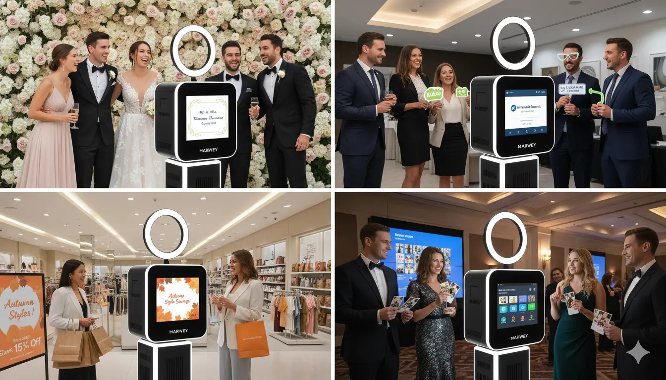 What types of businesses are photo booth machines best for​ - MARWEY