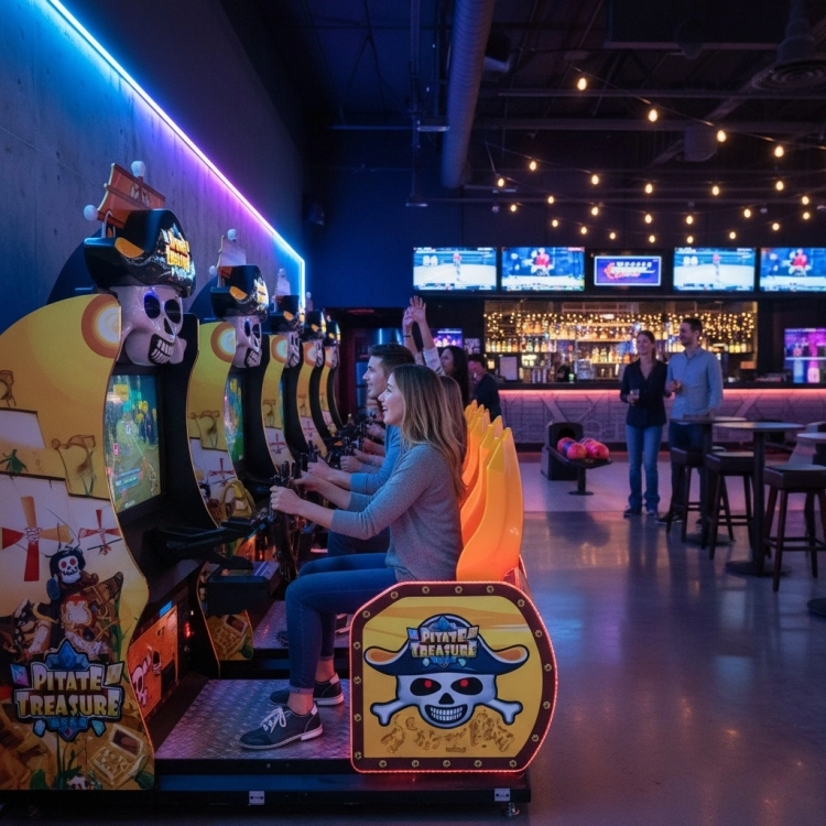 உயர்நிலை பந்துவீச்சு சந்துகள் மற்றும் விளையாட்டு பார்கள் - மார்வே