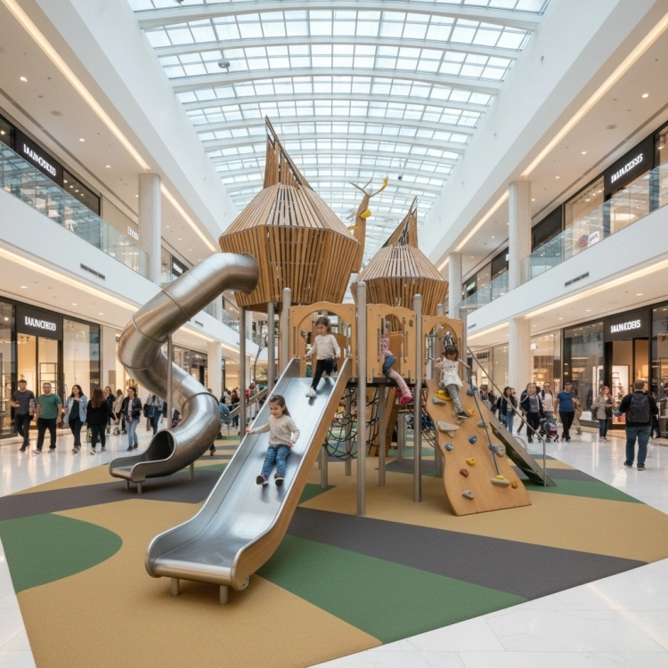 Les équipements de jeux intérieurs augmentent le temps passé dans les centres commerciaux - MARWEY
