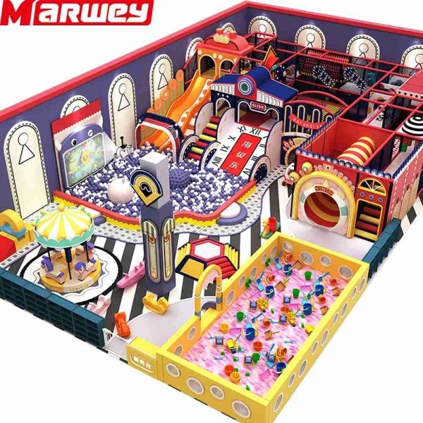 indoor playground with slide - MARWEY