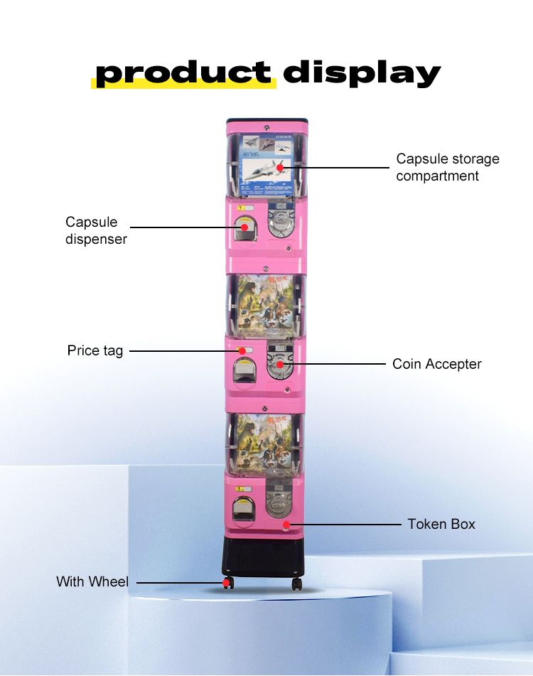 kids cion operated toys capsule vending machine