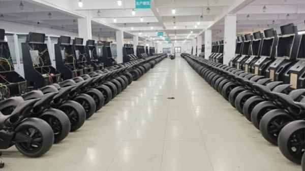 Usine de bornes d'arcade pour motos - MARWEY