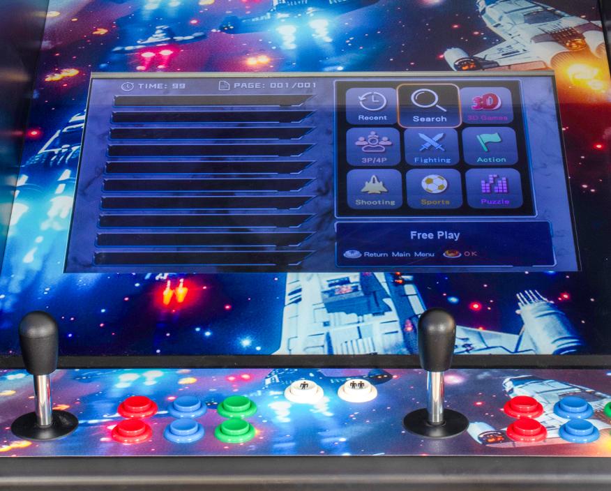retro arcade table machine