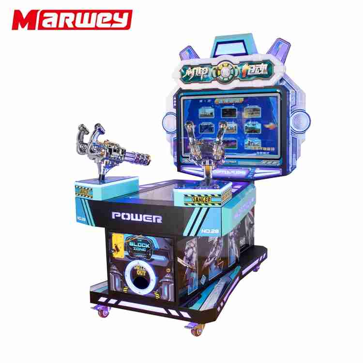 Simulator Gun Shooting Game Machine For Game Center 2 Players Interactive Video Arcade