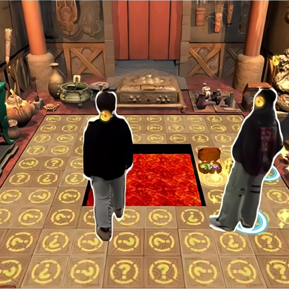 the floor is lava interactive game - MARWEY