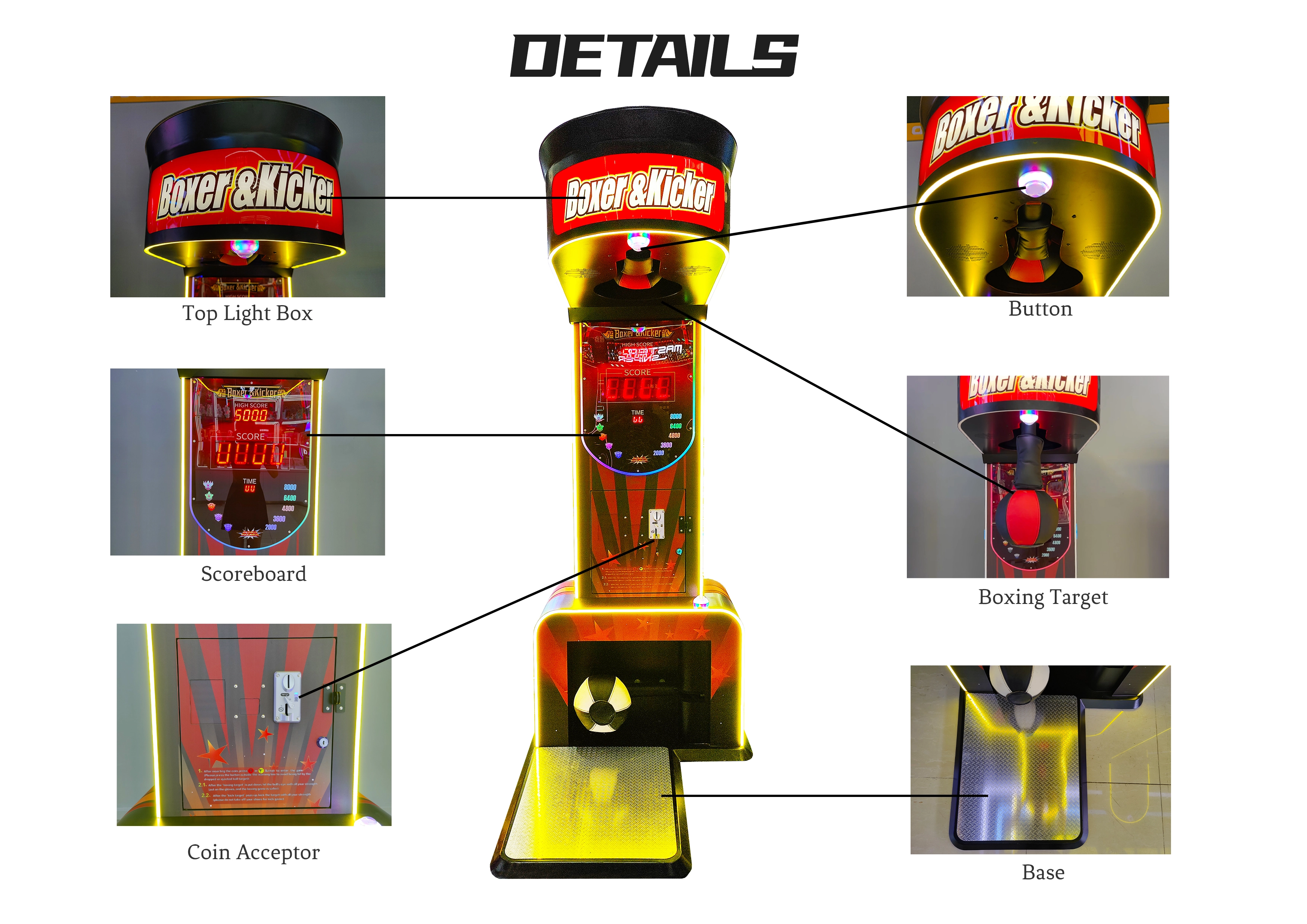 arcade punching machine score