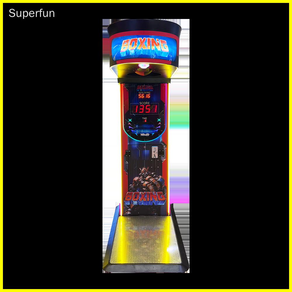 boxer hitting punching machine
