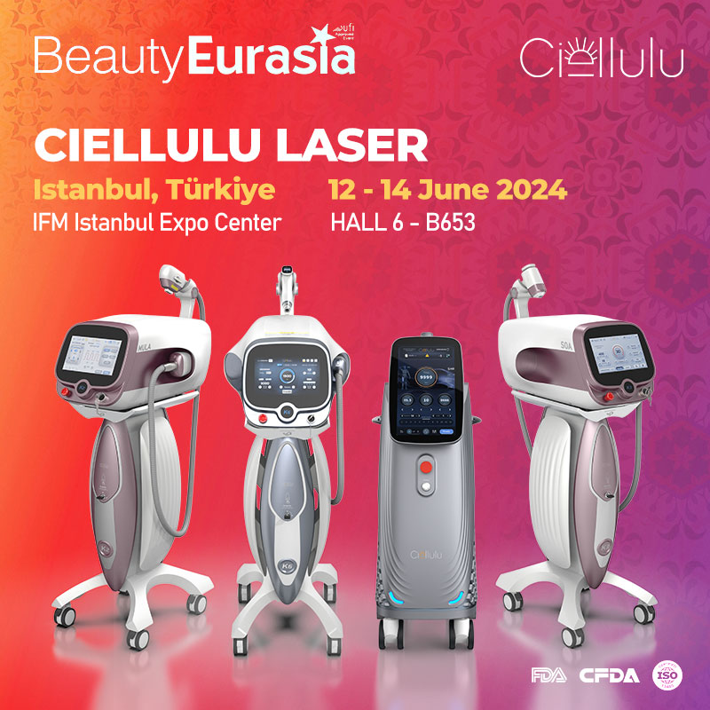 CIELLULU LASER
Istanbul, Türkiye
IFM Istanbul Expo Center
12–14 June 2024
HALL6- B653