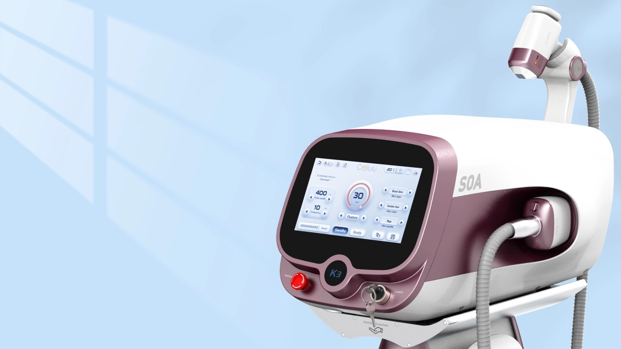 Diode Laser SOA K3 Ciellulu laser hair removal machine professional