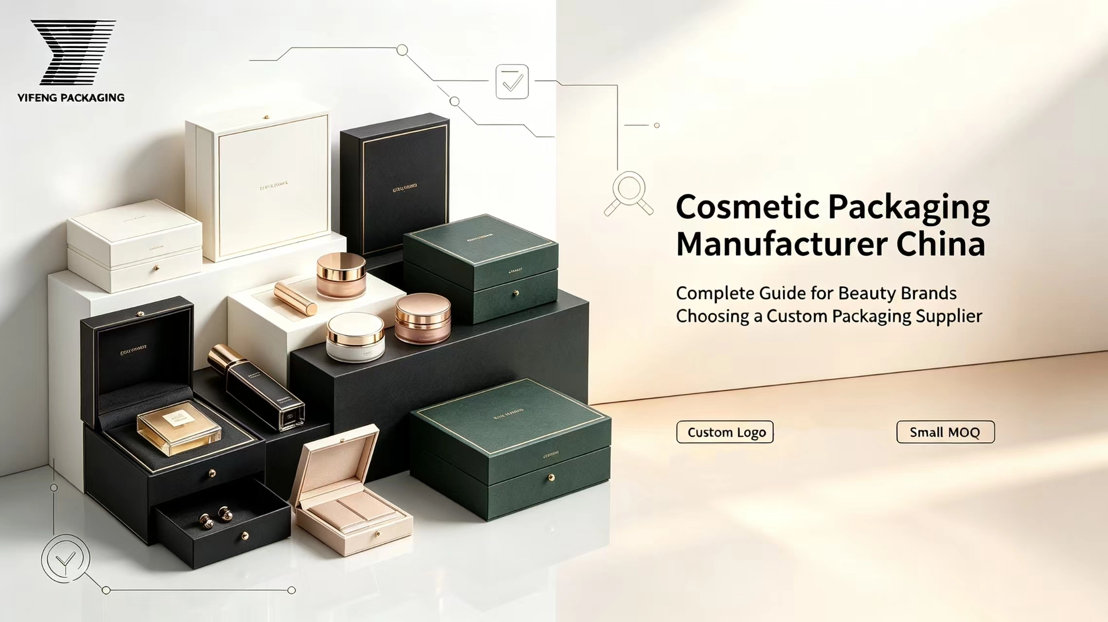 Luxury cosmetic packaging boxes and jars by Yifeng Packaging Manufacturer China. - Yifeng Packaging