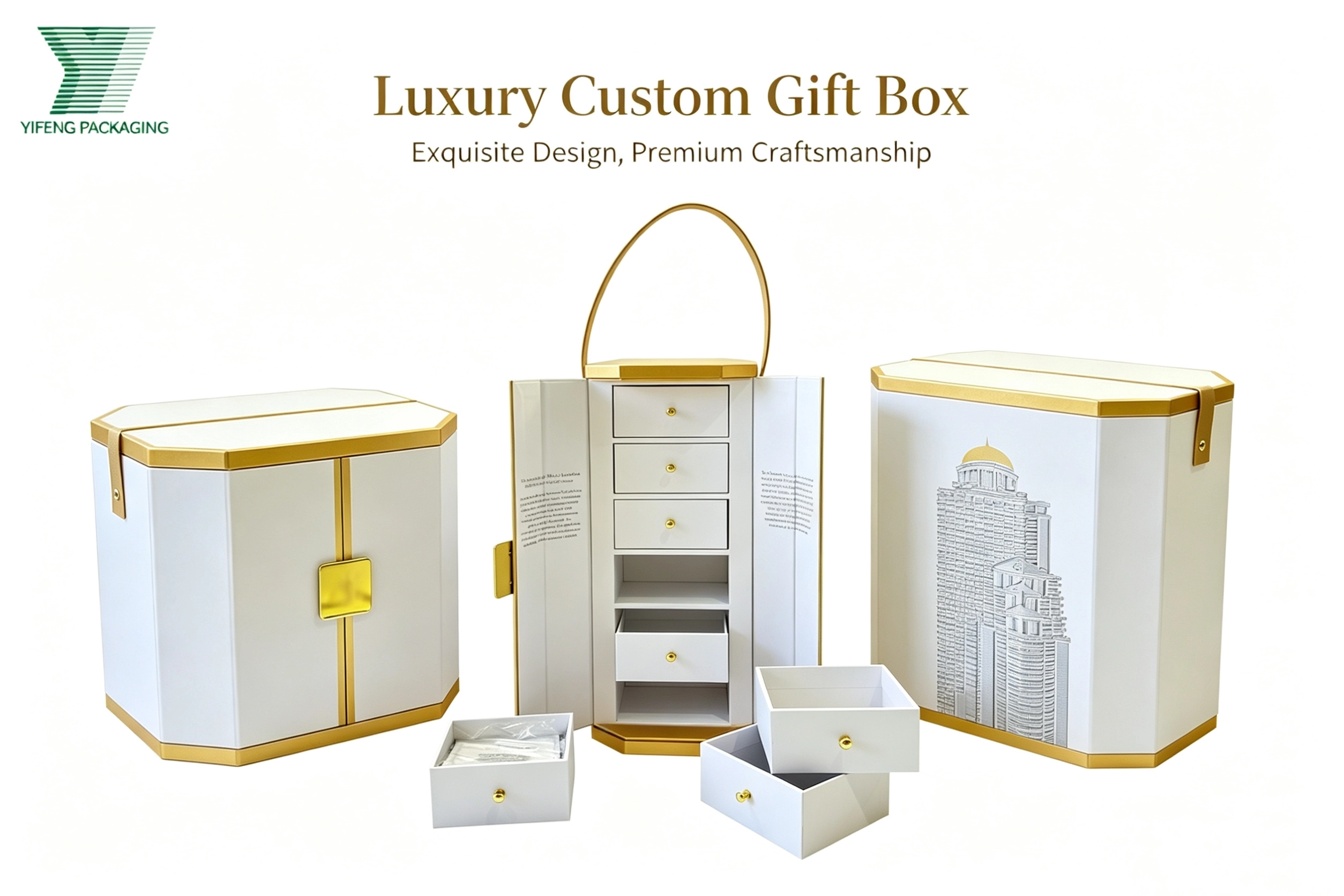 gift box with handle - Yifeng Packaging