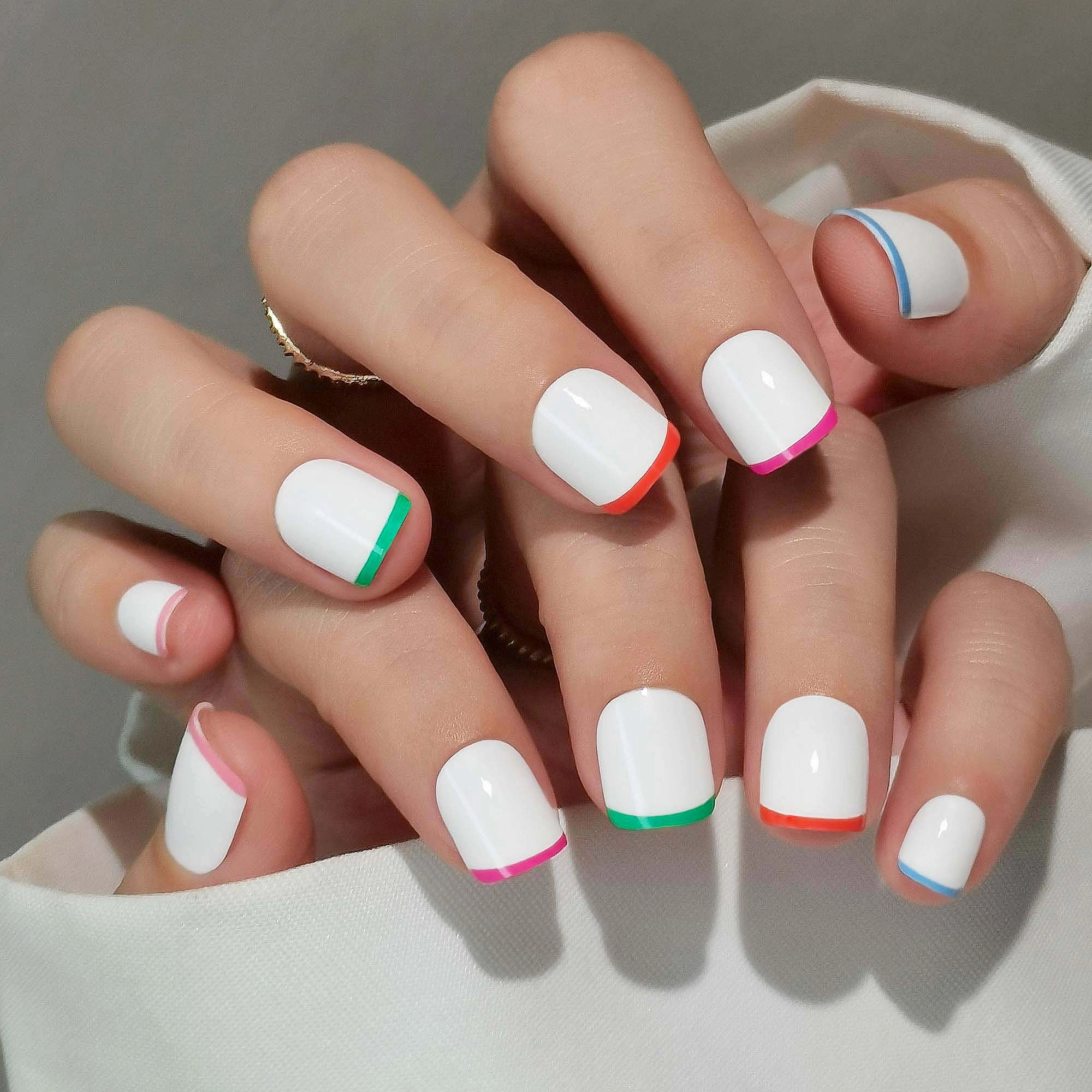 unique-french-kid-nails unique french kid nails