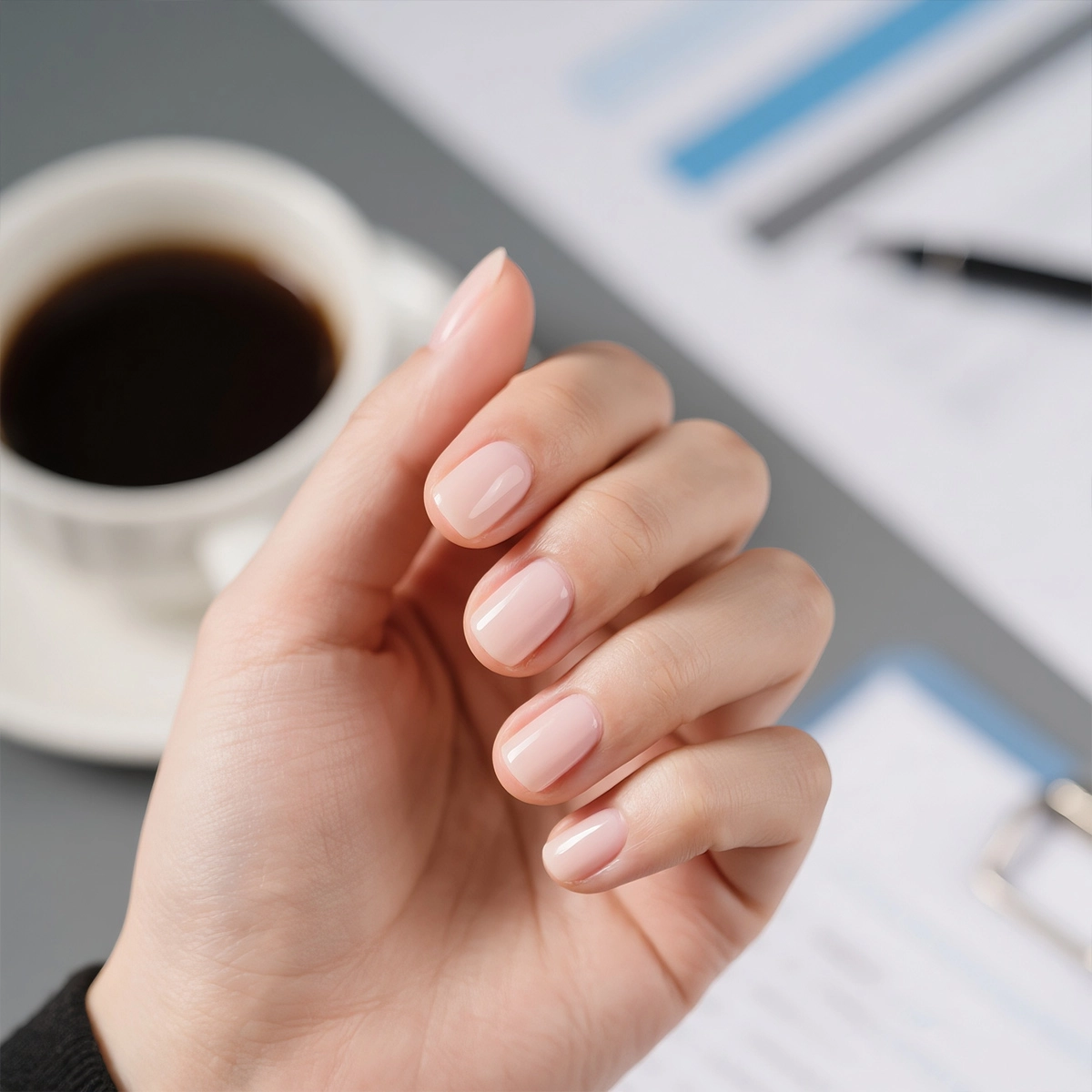 spring french nails tips