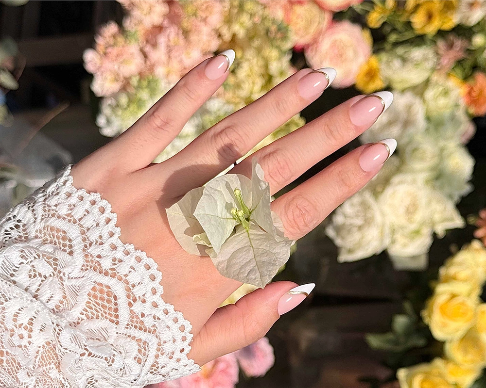 summer french nails tips