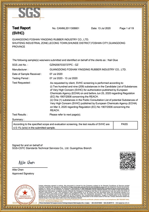 Artificial-nails-SGS-Test-Report Artificial nails SGS Test Report