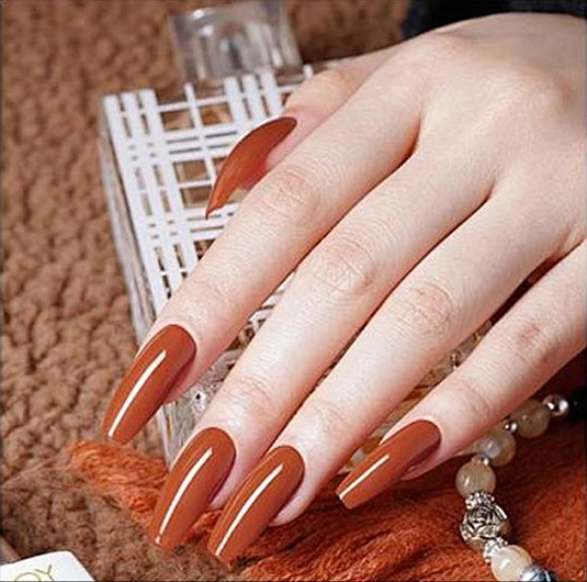 brown-color-prress-on-nails brown color prress on nails