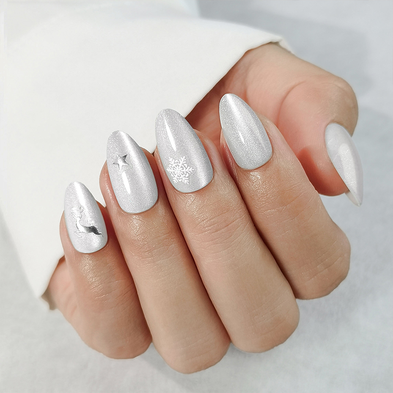 christmas false nails