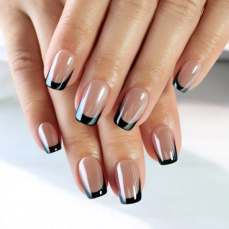 classical french nails tips