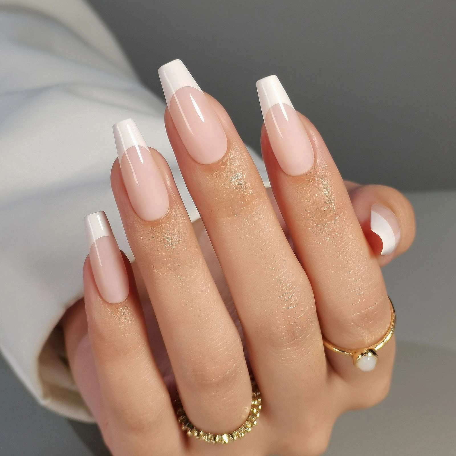 classy coffin nails short