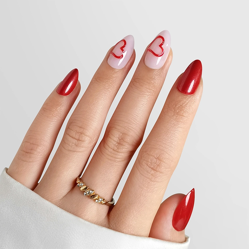 curved press on nails