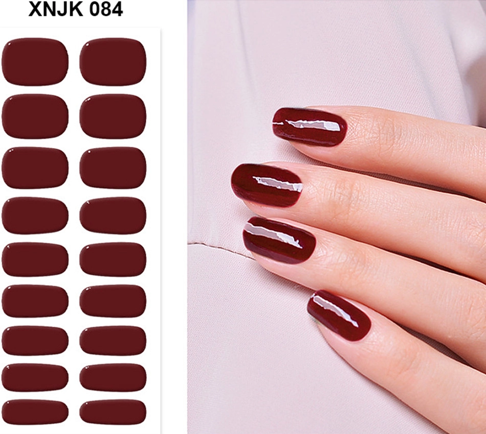 dark red nails sticker