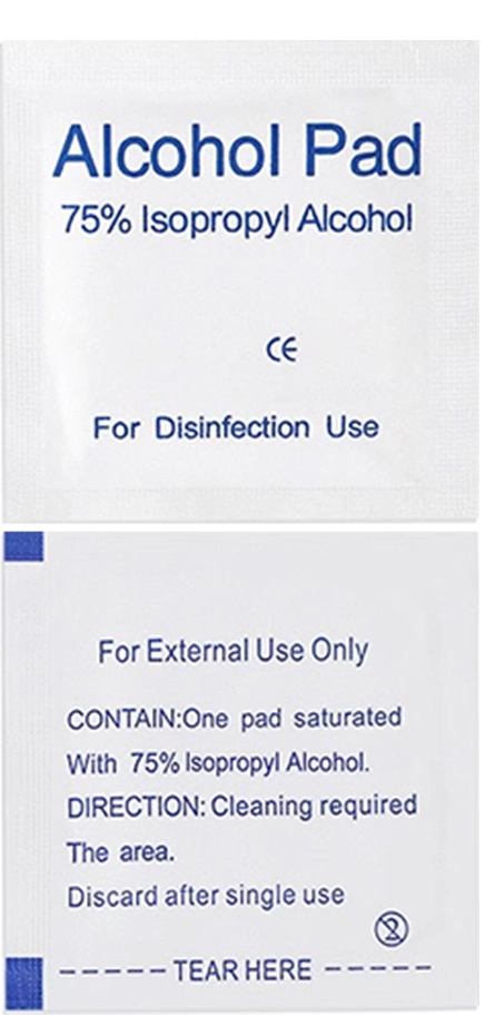 disinfection disposible alcohol pad