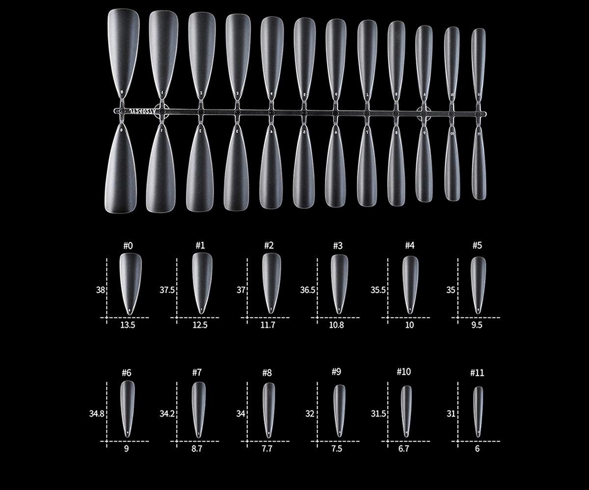 extra long salon nails