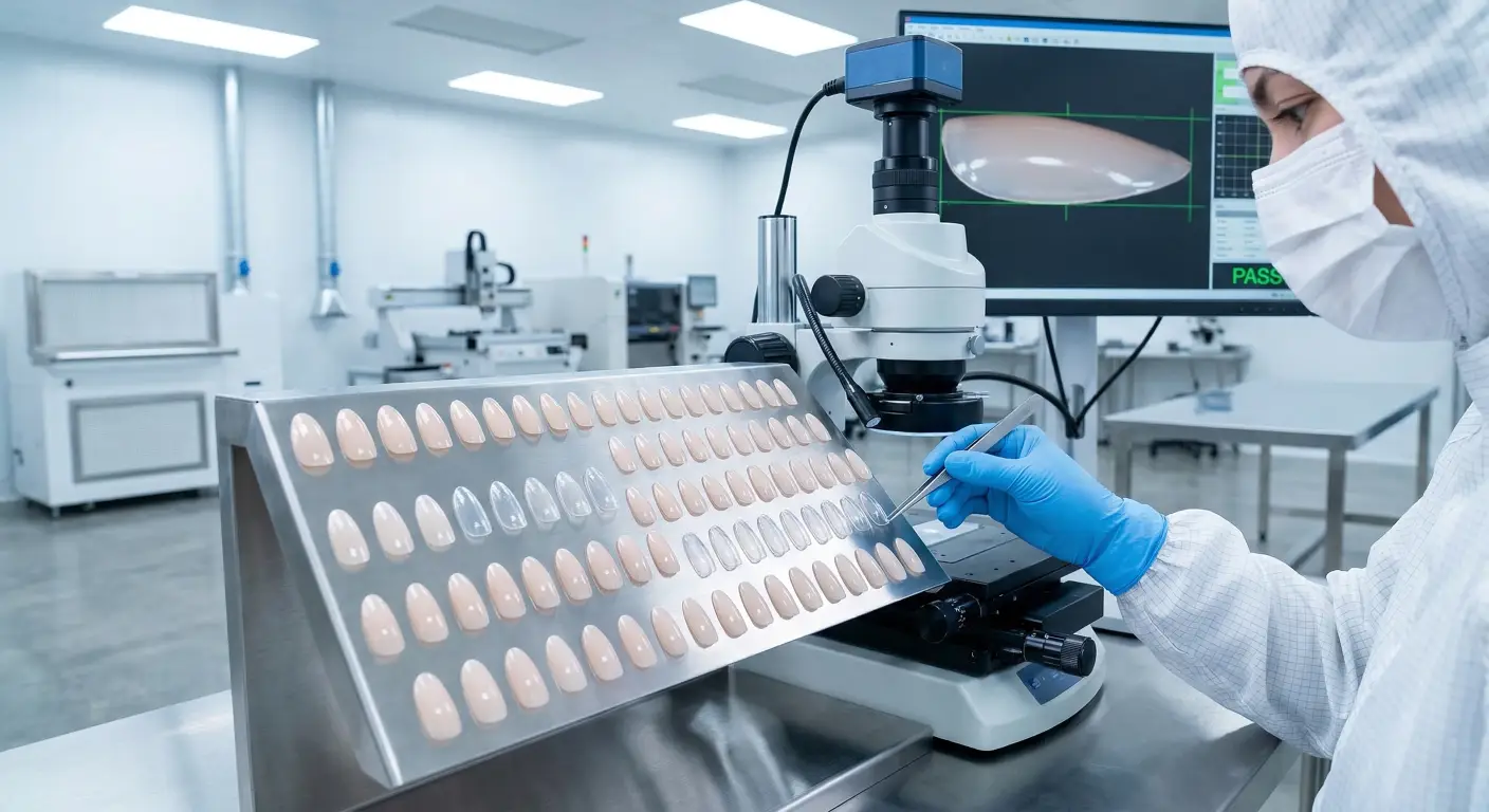 flawless press-on nails using specialized optical equipment. flawless press-on nails using specialized optical equipment.