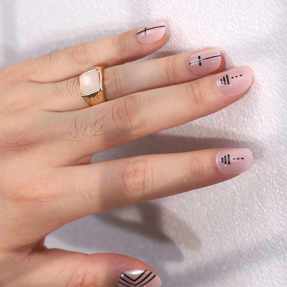 gel oval nails