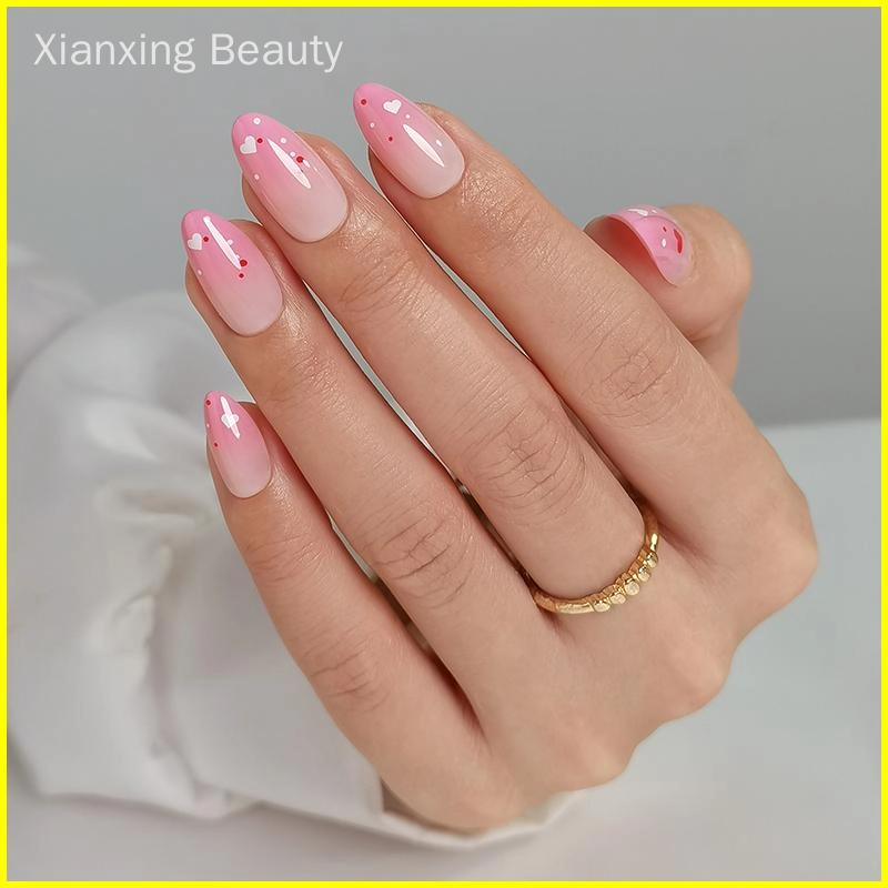 Heart Gradient Nails